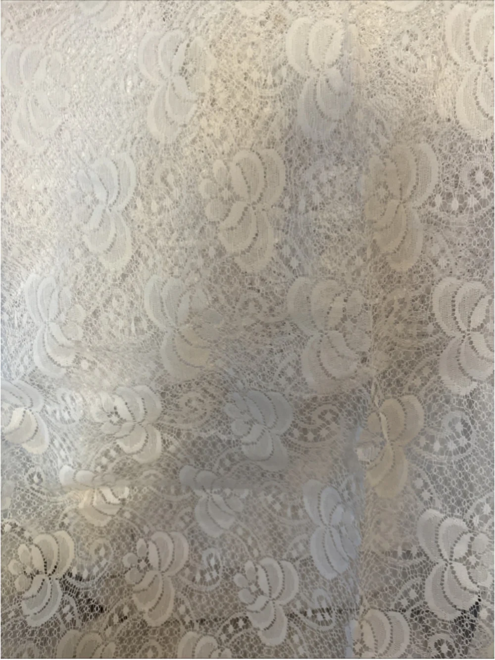 Lace White Round Table Cloth 80”